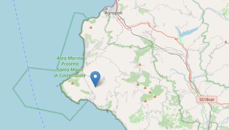 Terremoto di magnitudo 4,5 a Montecorice in provincia di Salerno