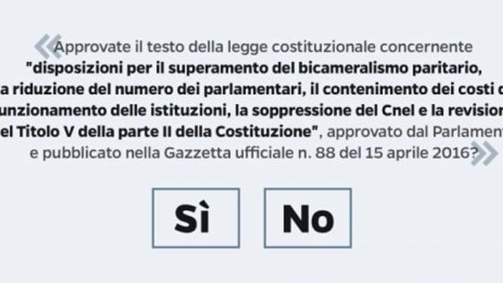 Referendum: cosa succede se vince il Sì o il No alla riforma costituzionale