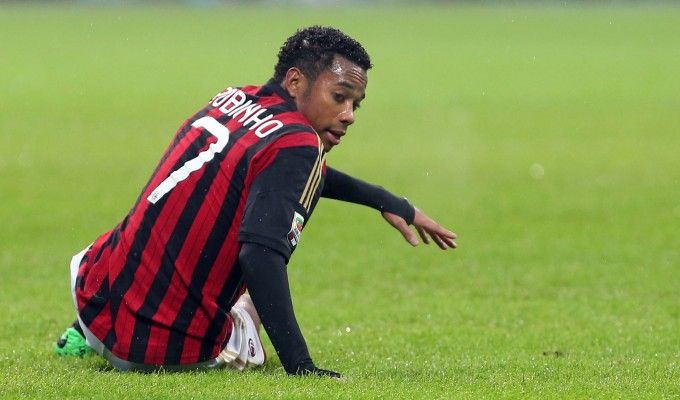 Milan, Seedorf perde Robinho. Difficile il recupero per l'Atletico
