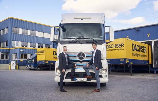 Il maxi camion elettrico si avvicina