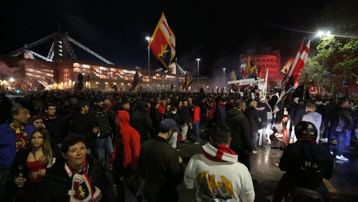 Genoa, la festa per la promozione in serie A