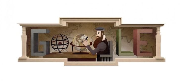Il doodle per il cartografo Gerardus Mercatore