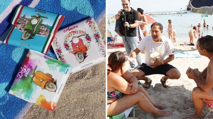 Bari, distribuiti ai bagnanti di Pane e pomodoro 300 posacenere: “Teniamo pulita la spiaggia”