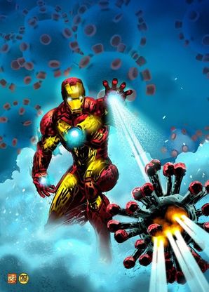 Iron-Man contro il virus, dedicato a medici e infermieri in trincea: il disegno di Ruggiero e Rocca
