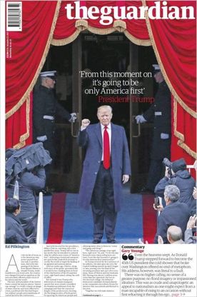Insediamento Trump, le prime pagine dei giornali internazionali