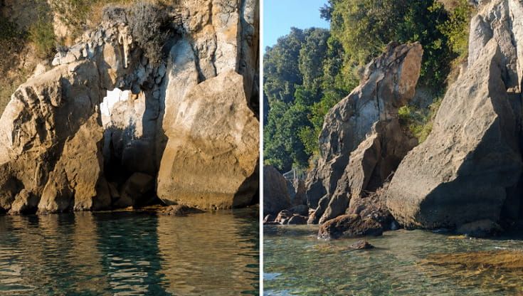 Terremoto ai Campi Flegrei, crolla un arco naturale lungo la costa
