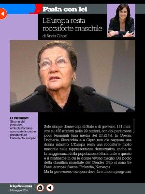 L'Europa resta roccaforte maschile