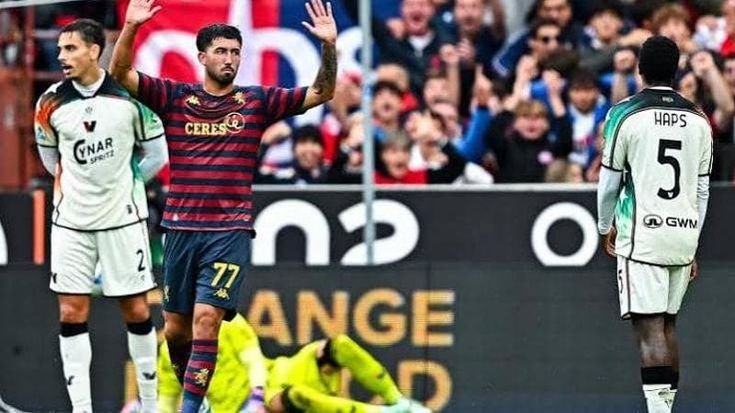 Genoa, lampo di Ellertsson, Venezia piegato. De Rossi: “Tre punti sofferti, ma meritati”