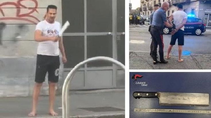 Minaccia i passanti con una mannaia, arrestato dai carabinieri nel quartiere Aurora