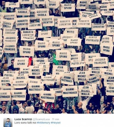 Heysel, 30 anni dopo: i messaggi su Twitter