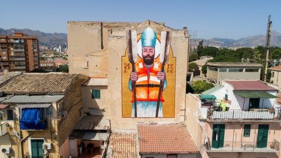 Palermo, a Sant’Erasmo  un murales dedicato a chi salva le vite in mare