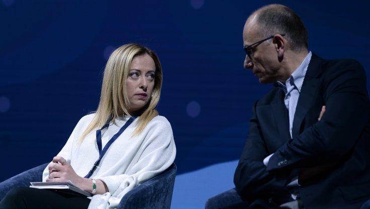 Meloni a Letta: "Polemiche sul mio programma? Facciamo confronto". Il segretario dem: "Di fronte all'abisso della morte mi arrendo"