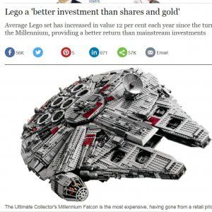 Lego re degli investimenti: il mattoncino rende più di oro e azioni