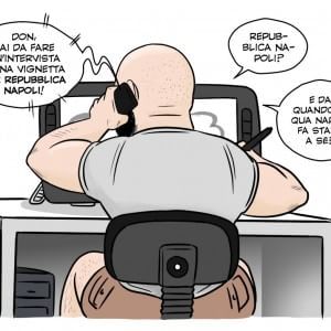Il principe del cartoon Don Alemanno: vignetta in esclusiva per Repubblica