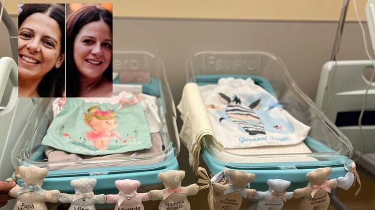 Due sorelle hanno partorito nello stesso giorno, l’ospedale Miulli in festa per le mamme Angela e Grazia Casamassima: “Una accanto all’altra, come i nostri figli”