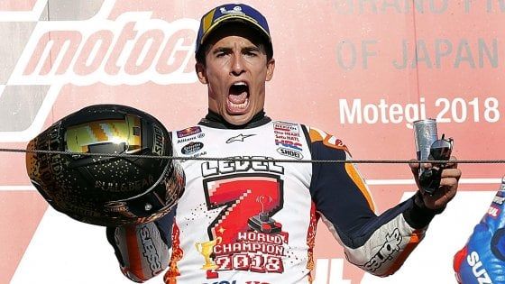 MotoGp, Marquez vince in Giappone ed è campione del mondo 2018