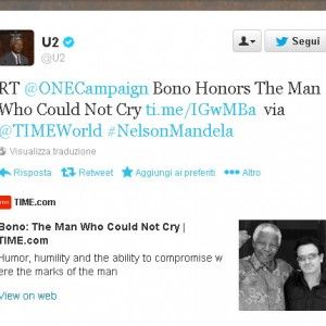 Per Nelson Mandela 8 milioni di tweet: l'onda del dolore social
