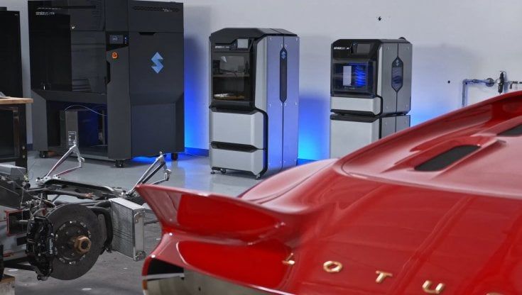 La carrozzeria della Lotus stampata in 3D