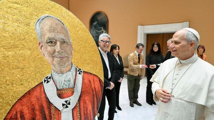 Pronto il mosaico di Leone XIV per la galleria dei Papi a San Paolo fuori le mura