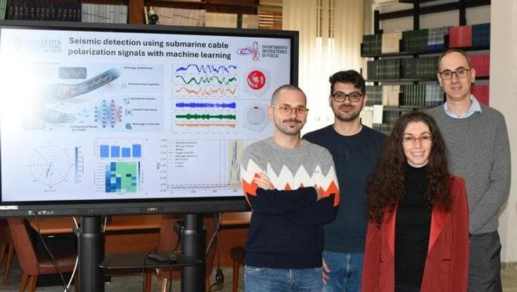 I cavi sottomarini di internet usati per rilevare i terremoti: il sistema ideato da équipe di Uniba