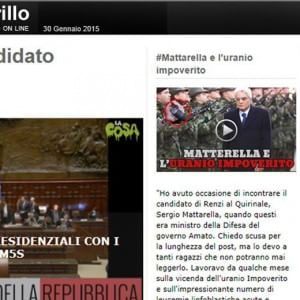 Colle, Grillo attacca Mattarella: "Neg&ograve; su uranio impoverito". Riunione M5s senza streaming