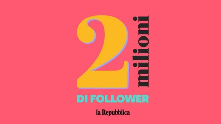 Instagram, due milioni di follower per il nuovo primato di Repubblica