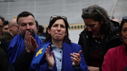 I protagonisti della manifestazione per l'Europa: artisti, ospiti e politici a piazza del Popolo