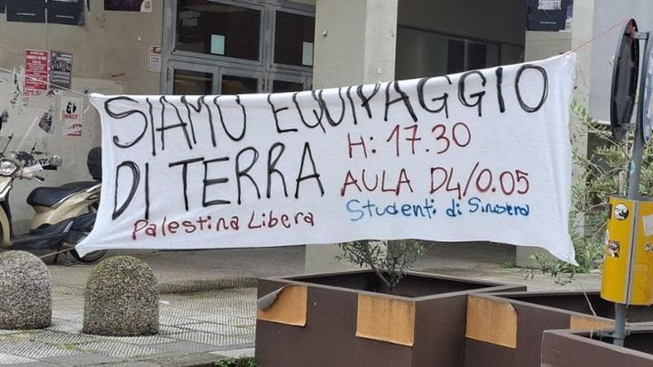 Occupata l'Università a Novoli, solidarietà degli studenti agli attivisti arrestati della Flotilla