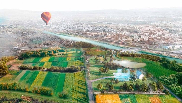 Un nuovo parco di novanta ettari con passerella sull’Arno 