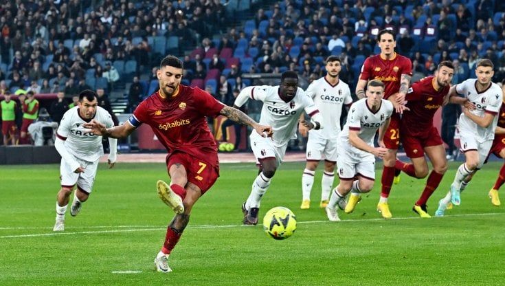 Roma-Bologna 1-0: Pellegrini segna, Abraham salva tutto all'ultimo secondo