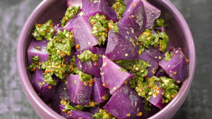 Il senso del colore per la patata viola