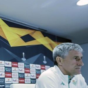 Betis, Quique Setien: "Siamo tranquilli, pari con il Milan sarebbe buono"