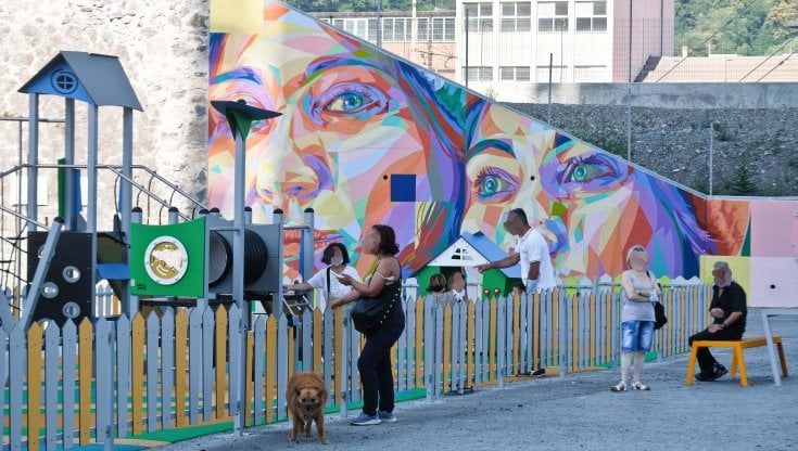 Ponte di Genova: inaugurata la nuova area giochi sotto il viadotto