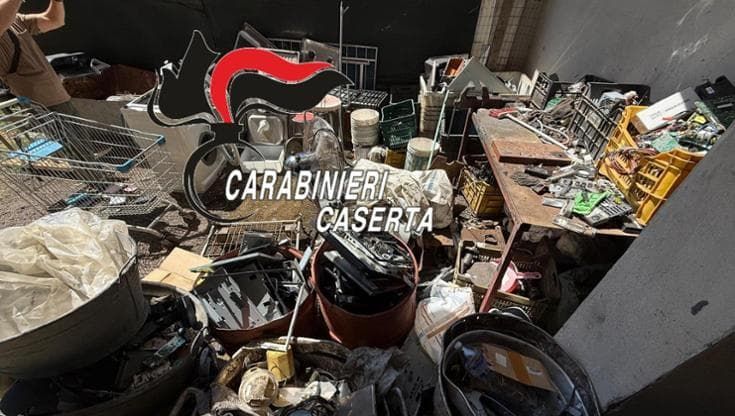 Aversa, maxi sequestro di rifiuti speciali pericolosi, tre arresti