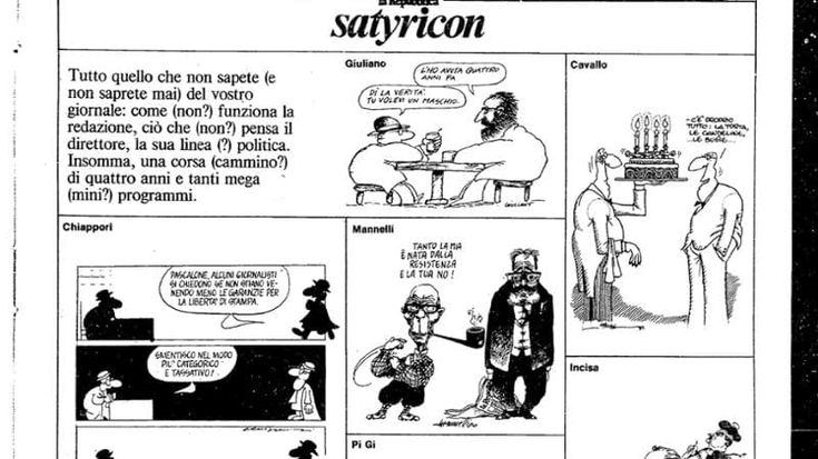 La stagione d’oro di Satyricon, la palestra dei migliori vignettisti italiani