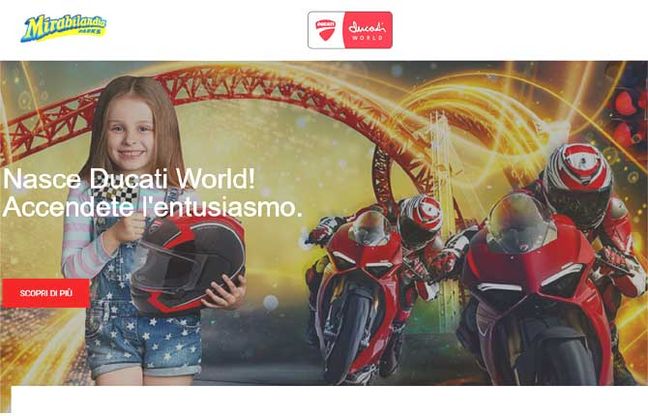 Ducati World Mirabilandia corre on line