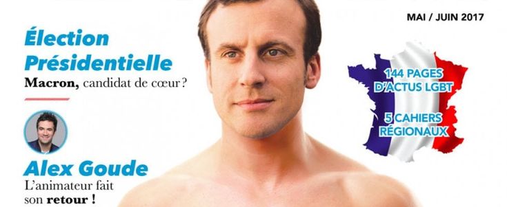 Francia, Macron fa coming out? Polemica per la copertina della rivista gay
