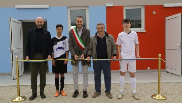 Calcio: nuovo blocco spogliatoi per l'Astra nel complesso sportivo Enrico Catuzzi