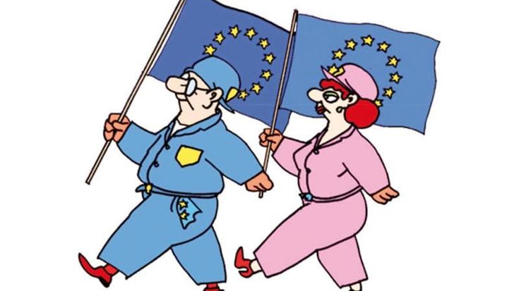 Altan: “Lei, lui e la bandiera europea. I miei personaggi sono già in cammino da Roma a Bologna”