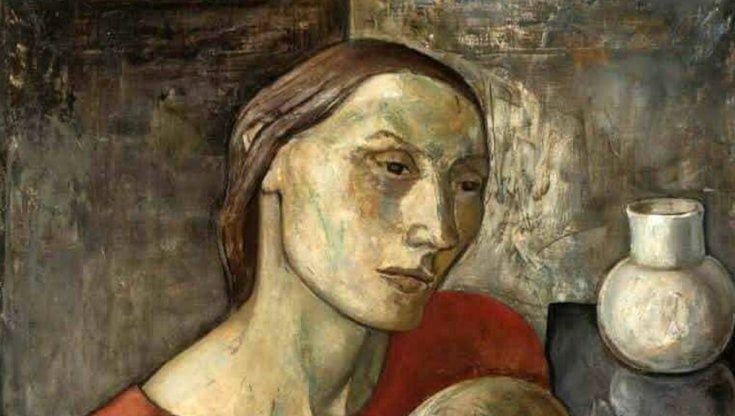 Ritratto d’artista venuta dal freddo nella città di Guttuso