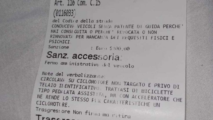 In bici elettrica senza patente: seimila euro di multa “Più chiarezza sulle leggi"
