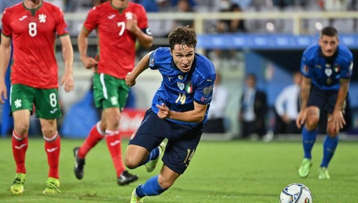 Italia-Bulgaria 1-1: non basta Chiesa, Iliev frena gli azzurri