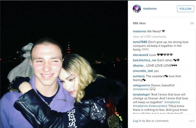Pace fatta tra Madonna e il figlio Rocco, la celebrazione su Instagram
