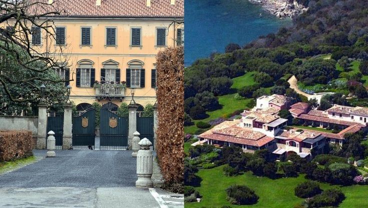 Da Villa San Martino ad Arcore a Villa Certosa in Costa Smeralda: l'impero immobiliare di Silvio Berlusconi