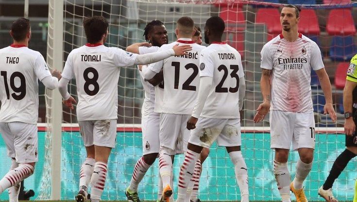 Bologna-Milan 1-2: Rebic e Kessié mantengono i rossoneri in vetta
