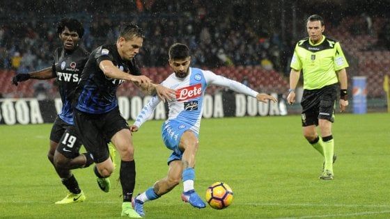 Il Napoli crolla al San Paolo contro l'Atalanta: la doppietta di Caldara piega la squadra di Sarri