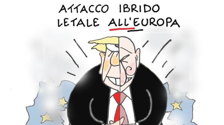 L’allarme guerra alla Nato nella nella vignetta di Ellekappa