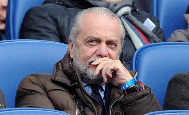 De Laurentiis e i cori anti-Napoli:<br />"Ci rido sopra, ma sono disgustato"
