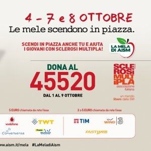 Oggi e domani le mele per la sclerosi multipla 