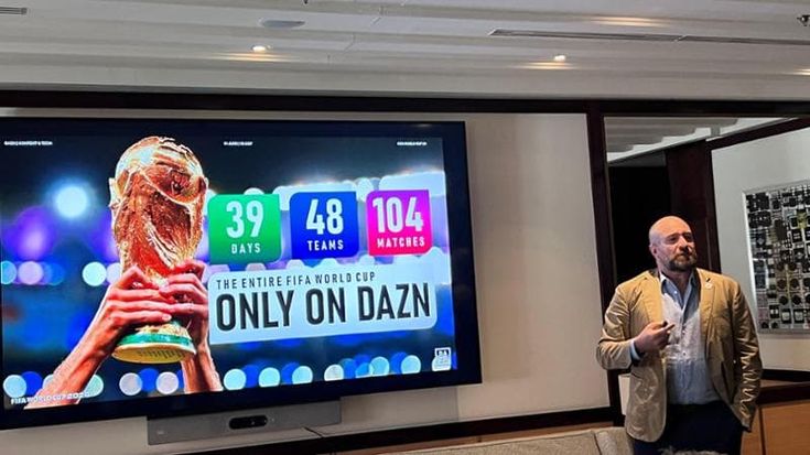 Dazn, Mondiali senza sosta: 104 partite e 16 ore di diretta al giorno